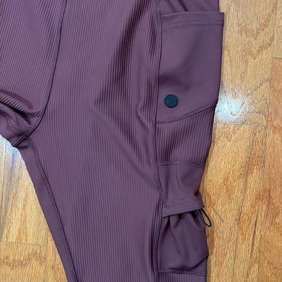 SAVVI Women’s Lexi Harem Jogger NWT Size Medium Cargo Pockets Dark Purple - Picture 11 of 14